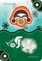 Aboriginal Ancestral Wisdom Oracle card displaying the deck's hand-painted illustrations — Eternal Spirit