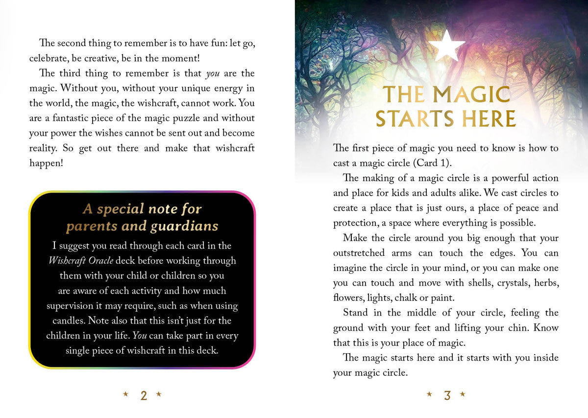 Wishcraft Oracle card presenting the deck's visionary illustrations — Eternal Spirit