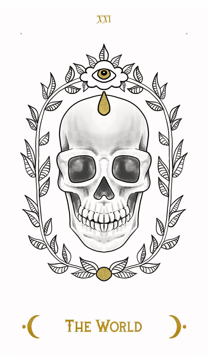 The Macabre Tarot card presenting the deck's visionary illustrations — Eternal Spirit