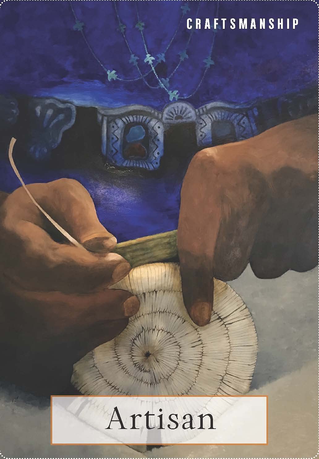 Messages from the Ancestors Oracle card exploring the deck's contemplative imagery — Eternal Spirit