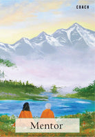 Messages From The Ancestors Oracle deck, Mentor card showing wise figure in golden robes with turquoise — Eternal Spirit