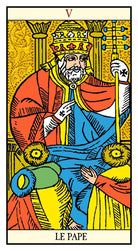 Golden Tarot of Marseille card revealing the deck's mystical artwork — Eternal Spirit