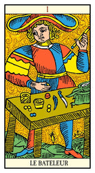 Golden Tarot of Marseille card displaying the deck's hand-painted illustrations — Eternal Spirit