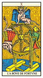 Sample card from the Golden Tarot of Marseille tarot deck — Eternal Spirit