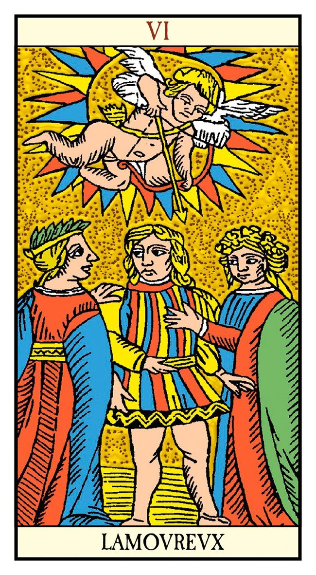 Golden Tarot of Marseille card celebrating the deck's unique visual language — Eternal Spirit