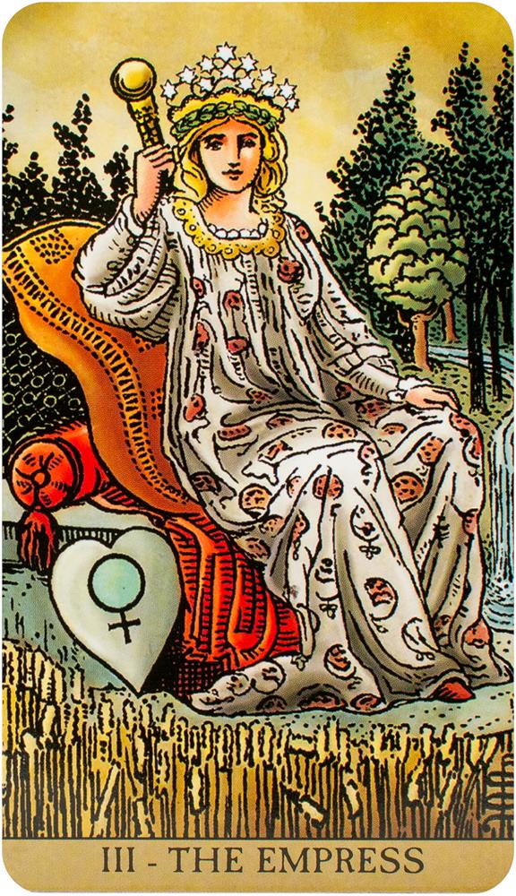 Radiant Wise Spirit Tarot card illuminating the deck's rich colour palette — Eternal Spirit