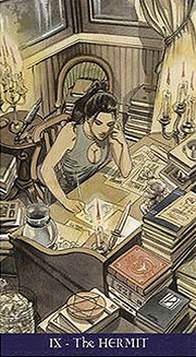 Pagan Tarot card presenting the deck's visionary illustrations — Eternal Spirit
