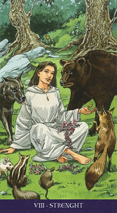 Pagan Tarot card showing the deck's detailed artistic vision — Eternal Spirit