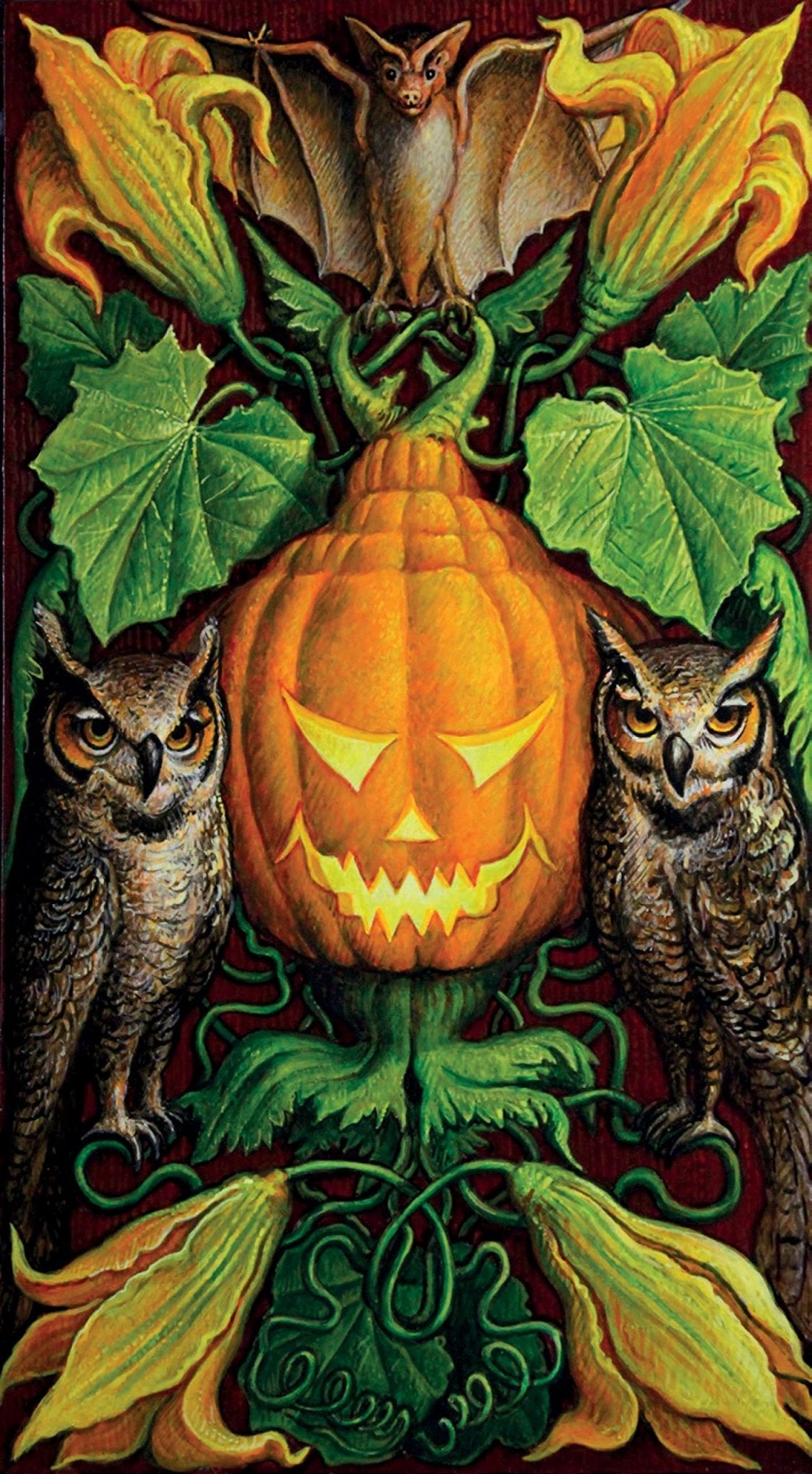 Jack O Lantern Tarot card demonstrating the deck's inspired artistry — Eternal Spirit