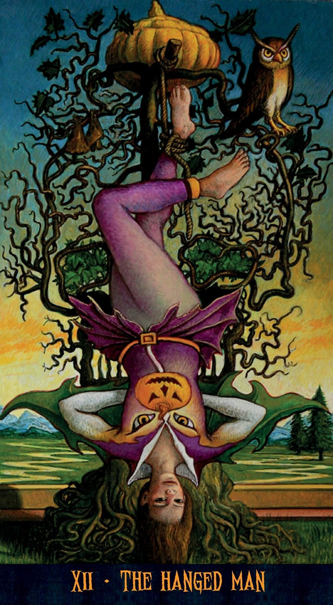 Jack O Lantern Tarot card reflecting the deck's transcendent artwork — Eternal Spirit