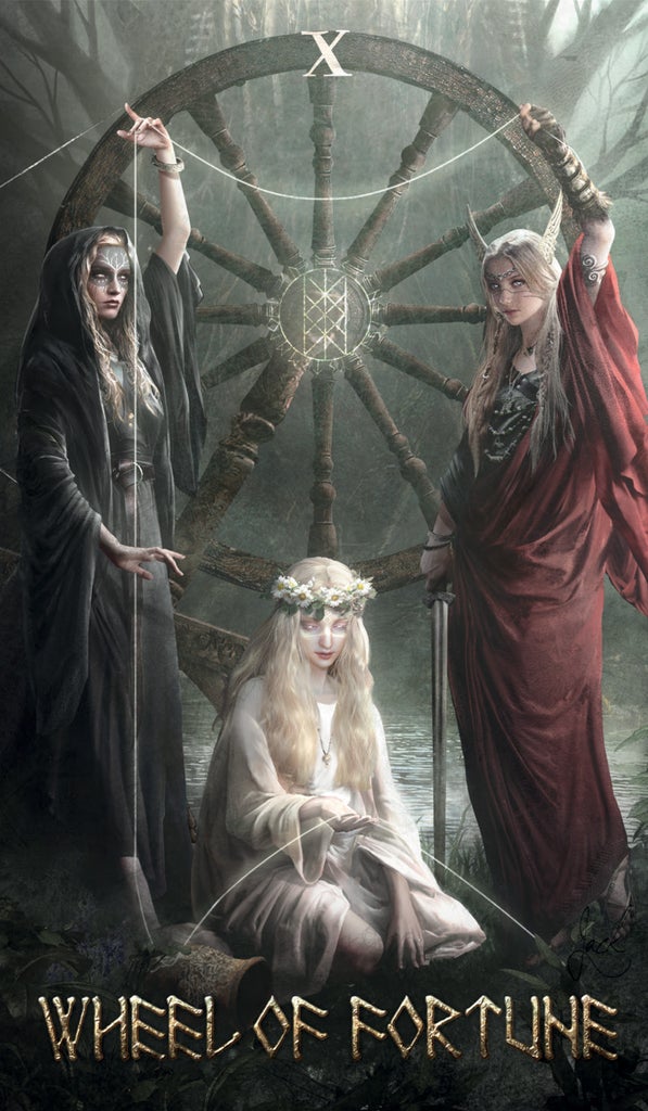 Runic Tarot Kit card exploring the deck's contemplative imagery — Eternal Spirit