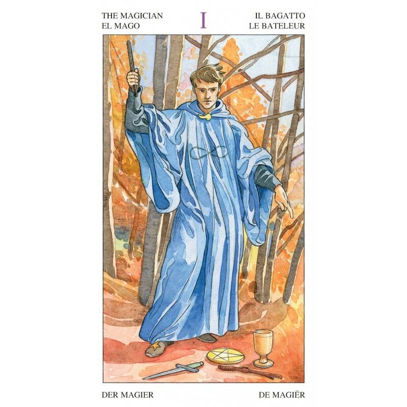 Sample card from the The Sorcerers Tarot tarot deck — Eternal Spirit
