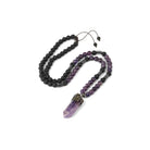 Amethyst generator point crystal pendant on cord — Eternal Spirit