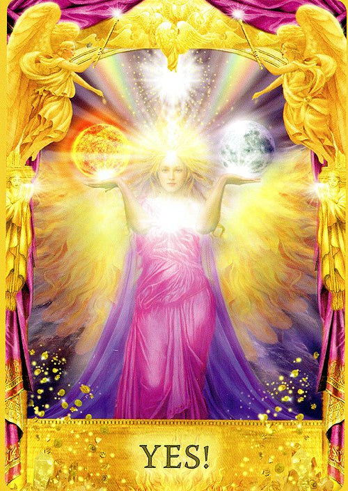 Angel Answers Oracle card revealing the deck's mystical artwork — Eternal Spirit