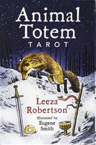 Animal Totem Tarot blue box with wolf and sword by Leeza Robertson — Eternal Spirit