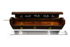 Natural wooden Constellations incense box, carved lid — Eternal Spirit