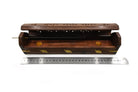 Natural wooden Peace incense box, carved lid — Eternal Spirit