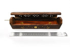 Natural wooden Elephant incense box, carved lid — Eternal Spirit