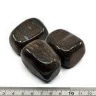 close-up of extra-large Bronzite tumbles showing natural colour and lustre — Eternal Spirit