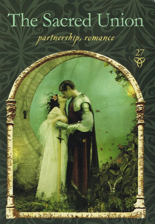 Wisdom of the Hidden Realms Oracle card displaying the deck's hand-painted illustrations — Eternal Spirit