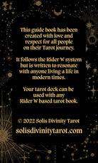 Solis Divinity Tarot (Black & Gold Edition) card demonstrating the deck's inspired artistry — Eternal Spirit
