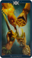 The Book of Shadows Tarot card illuminating the deck's rich colour palette — Eternal Spirit