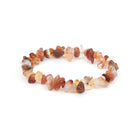 natural Carnelian crystal chip bracelet with raw stone texture — Eternal Spirit