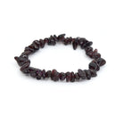 natural Garnet (Red) crystal chip bracelet with raw stone texture — Eternal Spirit