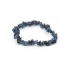 natural Iolite crystal chip bracelet with raw stone texture — Eternal Spirit