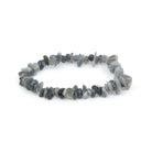 natural Labradorite crystal chip bracelet with raw stone texture — Eternal Spirit