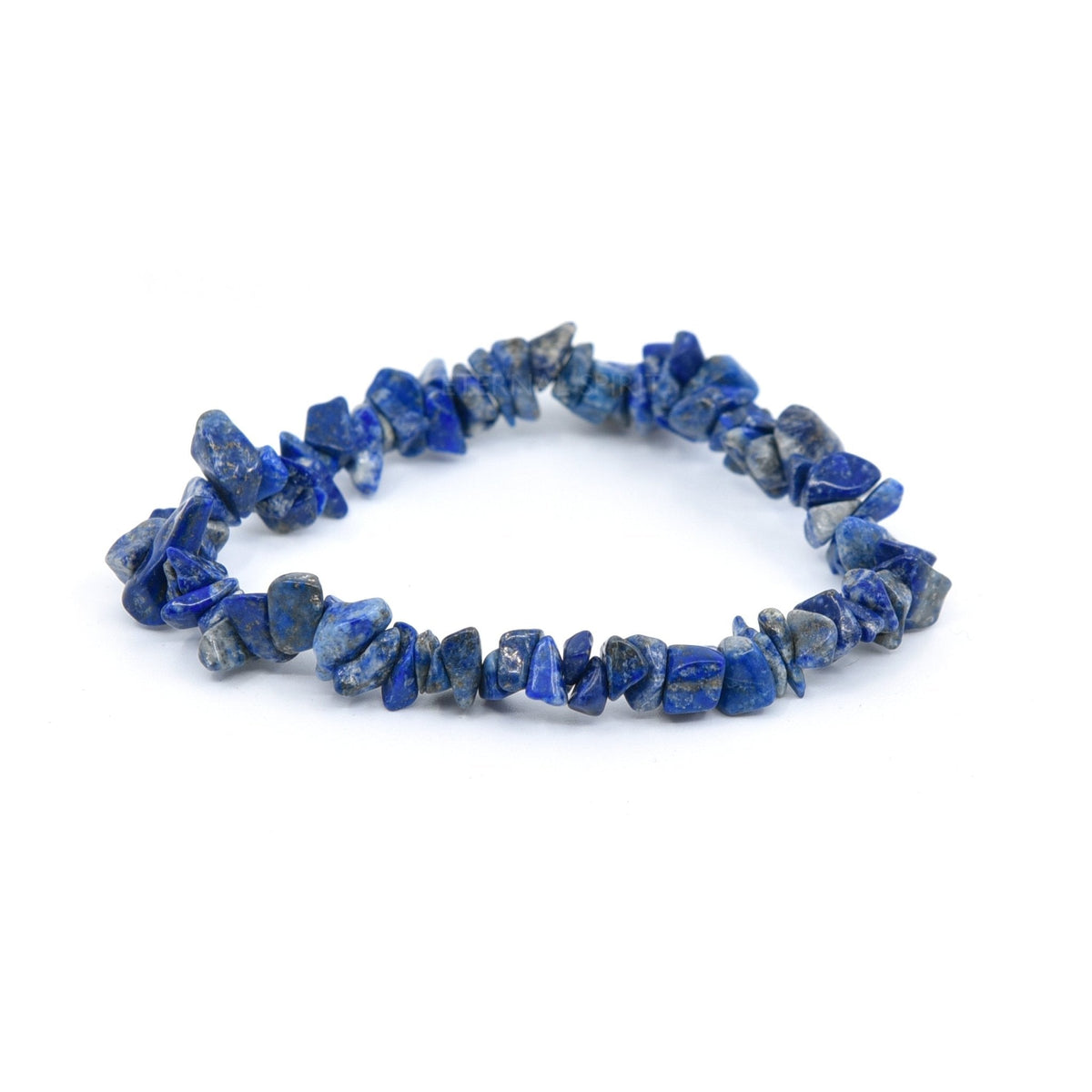 natural Lapis Lazuli crystal chip bracelet with raw stone texture — Eternal Spirit