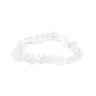 natural Quartz (Clear) crystal chip bracelet with raw stone texture — Eternal Spirit