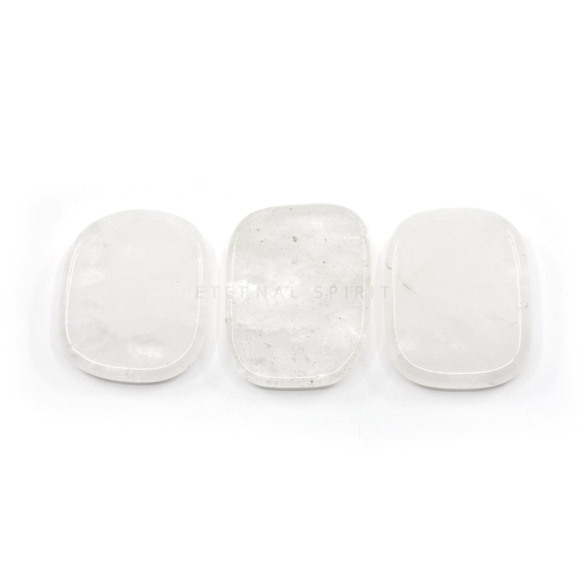 crystalline Clear Quartz palm stone — Eternal Spirit