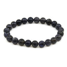 polished Iolite 8mm round bead bracelet on white background — Eternal Spirit