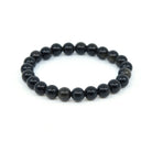 polished Obsidian (Gold Sheen) 8mm round bead bracelet on white background — Eternal Spirit