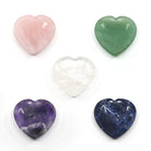 rich violet Amethyst heart-shaped worry stone — Eternal Spirit