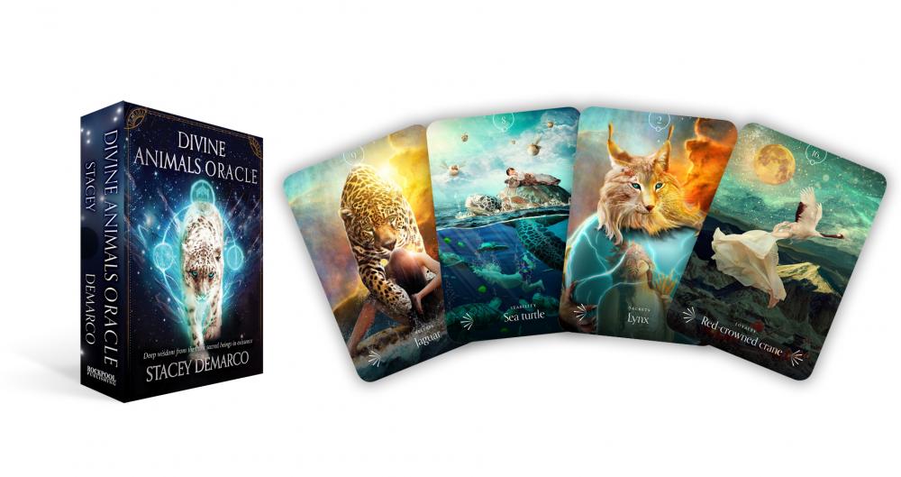 Divine Animals Oracle card revealing the deck's mystical artwork — Eternal Spirit