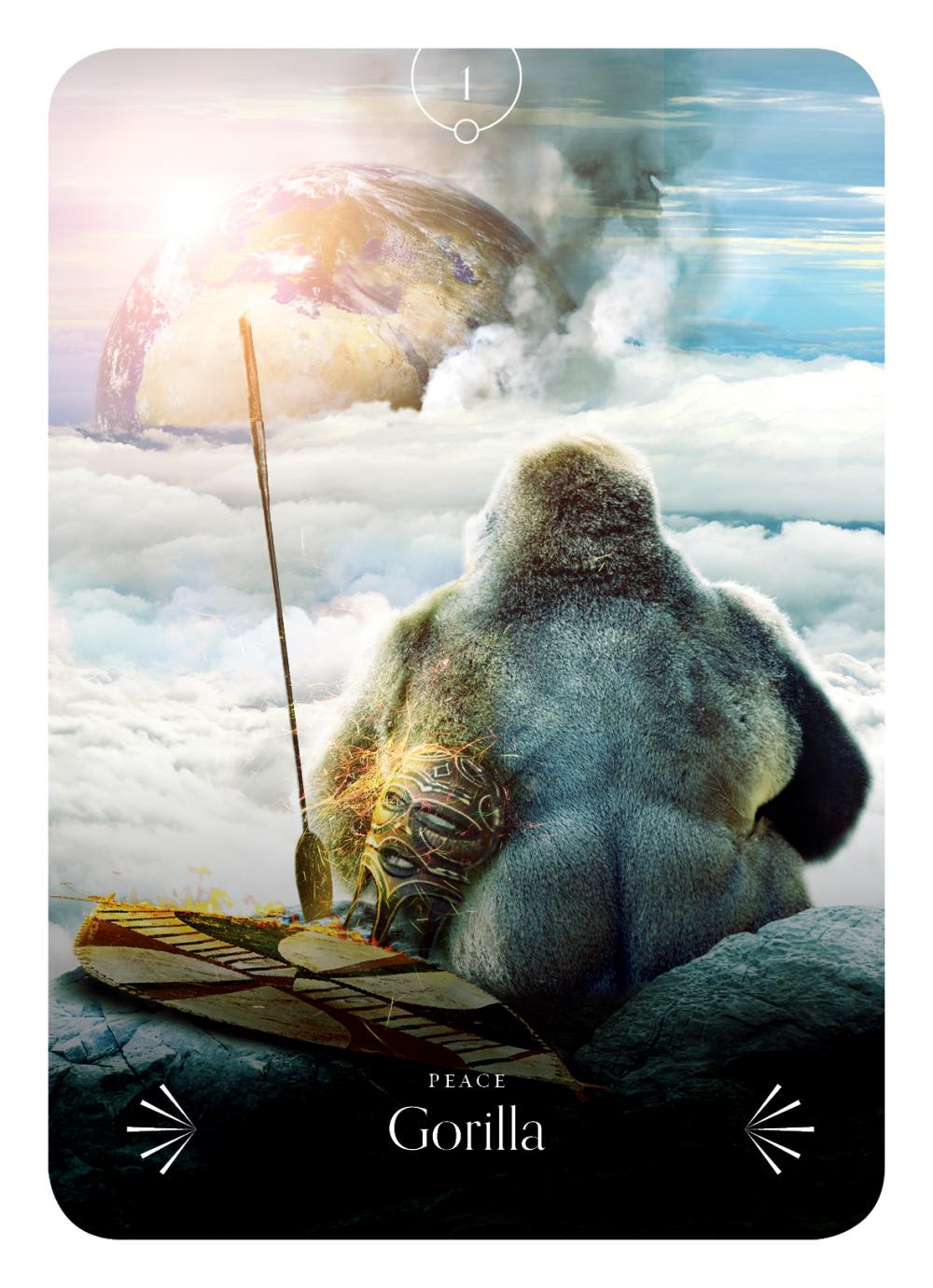 Divine Animals Oracle card exhibiting the deck's transformative card art — Eternal Spirit