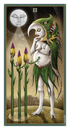 Deviant Moon Tarot (Premier Edition) card presenting the deck's visionary illustrations — Eternal Spirit