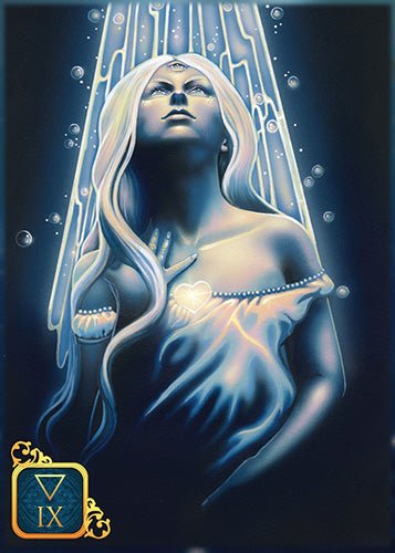 Dreams of Gaia Tarot (Pocket Edition) card exploring the deck's contemplative imagery — Eternal Spirit