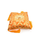 Yellow 15cm singing bowl cushion, soft padded support — Eternal Spirit