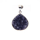 amethyst natural pendant, front view showing natural stone face — Eternal Spirit