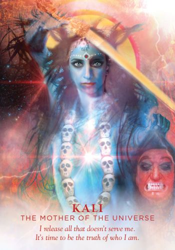 The Divine Feminine Oracle card showcasing the deck's evocative imagery — Eternal Spirit