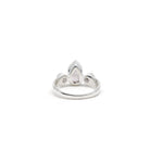 reverse of Quartz (Rose) ring #R485 showing the inner sterling silver band — Eternal Spirit