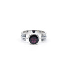 deep crimson Garnet crystal ring viewed from above, size R #R498 — Eternal Spirit
