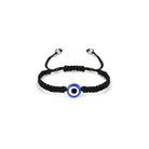 Evil Eye Protection bracelet in Black, beaded with watchful eye motifs — Eternal Spirit