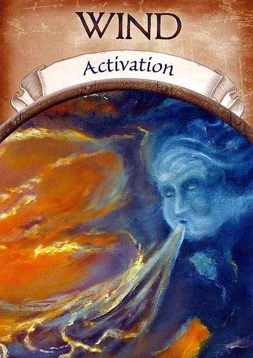 Earth Magic Oracle card portraying the deck's otherworldly aesthetic — Eternal Spirit