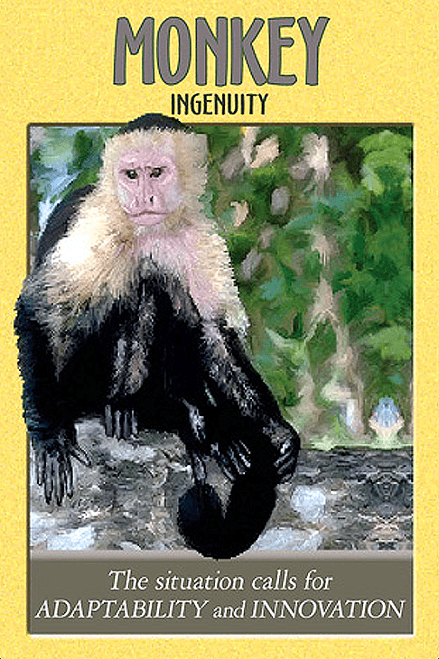 Power Animal Oracle card celebrating the deck's unique visual language — Eternal Spirit
