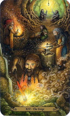 Forest of Enchantment Tarot card presenting the deck's visionary illustrations — Eternal Spirit