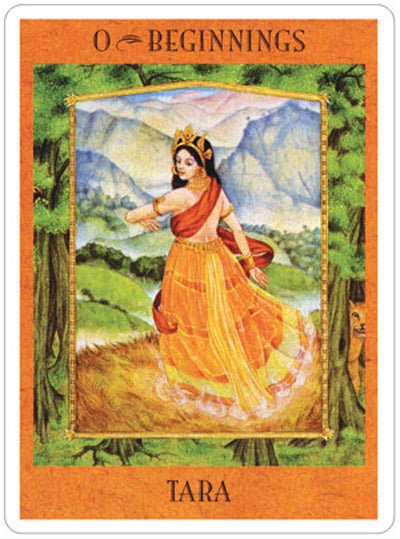 The Goddess Tarot card portraying the deck's otherworldly aesthetic — Eternal Spirit